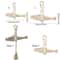 Lightweight Wooden Fish Hanging Ornament With Bell Coastal Wall Decor 0
