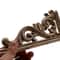 Natural Floral Wood Carved Wood Applique Decorative Furniture Accent 2