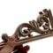 Natural Floral Wood Carved Wood Applique Decorative Furniture Accent 2