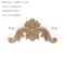 Natural Floral Wood Carved Wood Applique Decorative Furniture Accent 6