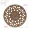 Natural Floral Wood Carved Wood Applique Decorative Furniture Accent 10