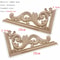 Natural Floral Wood Carved Wood Applique Decorative Furniture Accent 11