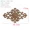 Natural Floral Wood Carved Wood Applique Decorative Furniture Accent 14
