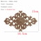 Natural Floral Wood Carved Wood Applique Decorative Furniture Accent 14