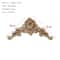 Natural Floral Wood Carved Wood Applique Decorative Furniture Accent 16