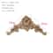 Natural Floral Wood Carved Wood Applique Decorative Furniture Accent 17