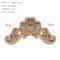 Natural Floral Wood Carved Wood Applique Decorative Furniture Accent 18
