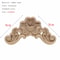 Natural Floral Wood Carved Wood Applique Decorative Furniture Accent 19