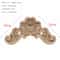 Natural Floral Wood Carved Wood Applique Decorative Furniture Accent 20