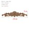 Natural Floral Wood Carved Wood Applique Decorative Furniture Accent 29