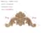 Natural Floral Wood Carved Wood Applique Decorative Furniture Accent 22