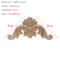 Natural Floral Wood Carved Wood Applique Decorative Furniture Accent 22