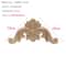 Natural Floral Wood Carved Wood Applique Decorative Furniture Accent 23