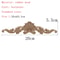 Natural Floral Wood Carved Wood Applique Decorative Furniture Accent 25