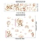 Boho Teddy Bear Nursery Wall Sticker Watercolor Sleeping Bear Vinyl Decor 6