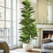 Realistic Artificial Fiddle Leaf Fig Tree Faux Indoor Plant Decor 0