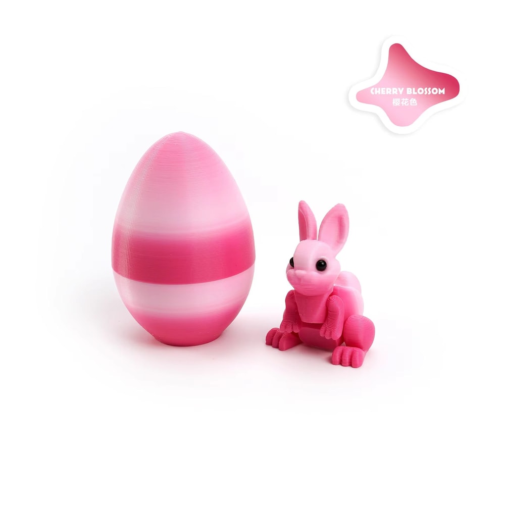 3D Printed Easter Rabbit Egg Bunny Ornament Cute Desktop Decor 8
