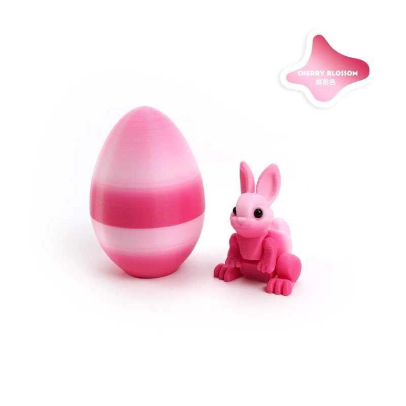 3D Printed Easter Rabbit Egg Bunny Ornament Cute Desktop Decor 8