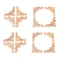 Vintage Floral Wood Carved Appliques Set For Furniture Corners And DIY Decor 3