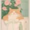 Japandi Cat Bathtub Canvas Wall Art Retro Japanese Aesthetic Poster 19