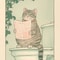 Japandi Cat Bathtub Canvas Wall Art Retro Japanese Aesthetic Poster 21