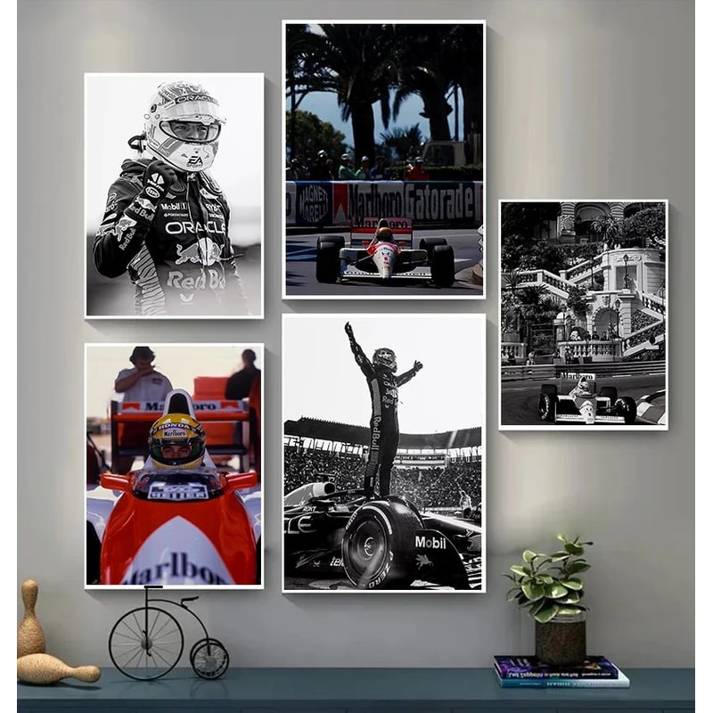 Premium Monaco F1 Racing Canvas Print Wall Art For Motorsport Fans Formula 1 Wall Art With Dynamic 1