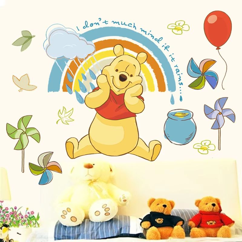 Winnie The Pooh Wall Sticker For Kids Room Cute Cartoon Wall Decor 10
