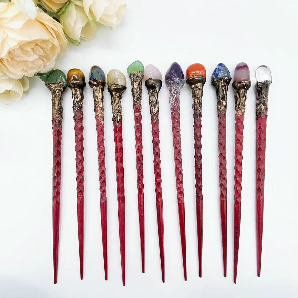 Authentic Rose Quartz Healing Crystal Wand For Reiki And Witchcraft Energy Work 0