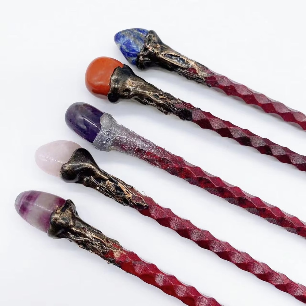 Authentic Rose Quartz Healing Crystal Wand For Reiki And Witchcraft Energy Work 3