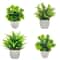 Mini Artificial Bonsai Potted Plant Cute Desk Decor Faux Flower Ornament 0