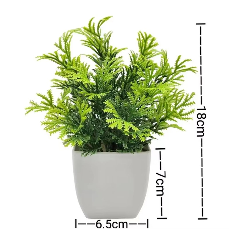 Mini Artificial Bonsai Potted Plant Cute Desk Decor Faux Flower Ornament 10