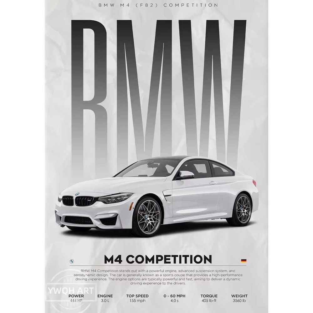 Black Famous Cars Canvas Wall Art Print For Modern Home Decoration Automotive Racing Poster 8