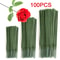 100PCS Artificial Flower Stems For DIY Crafts Hydrangea Rose Floral Rod Set 0