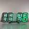 3D LED Digital Wall Clock With Alarm Temperature Display Modern Home Decor 11