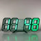 3D LED Digital Wall Clock With Alarm Temperature Display Modern Home Decor 11