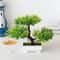 Mini Artificial Bonsai Tree Potted Plant Zen Desk Decor Faux Greenery 0