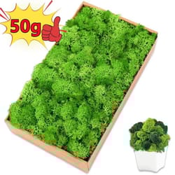 natural look artificial green moss and grass set for home garden decoration and diy crafts
