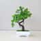 Mini Artificial Bonsai Tree Potted Plant Zen Desk Decor Faux Greenery 21