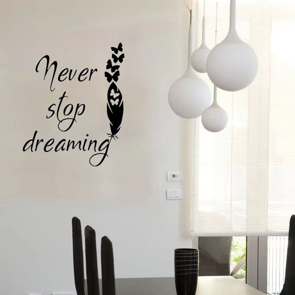 Inspirational Short Phrase Wall Sticker Decal For Home And Kids Room Waterproof Wall Art 1