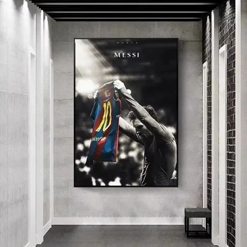 Lionel Messi Football Legend Canvas Poster Wall Art For Fans And Home Decor 5