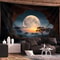 Tranquil Forest Moon Tapestry Wall Hanging Aesthetic Nature Decor For Bedroom And Living Room 2