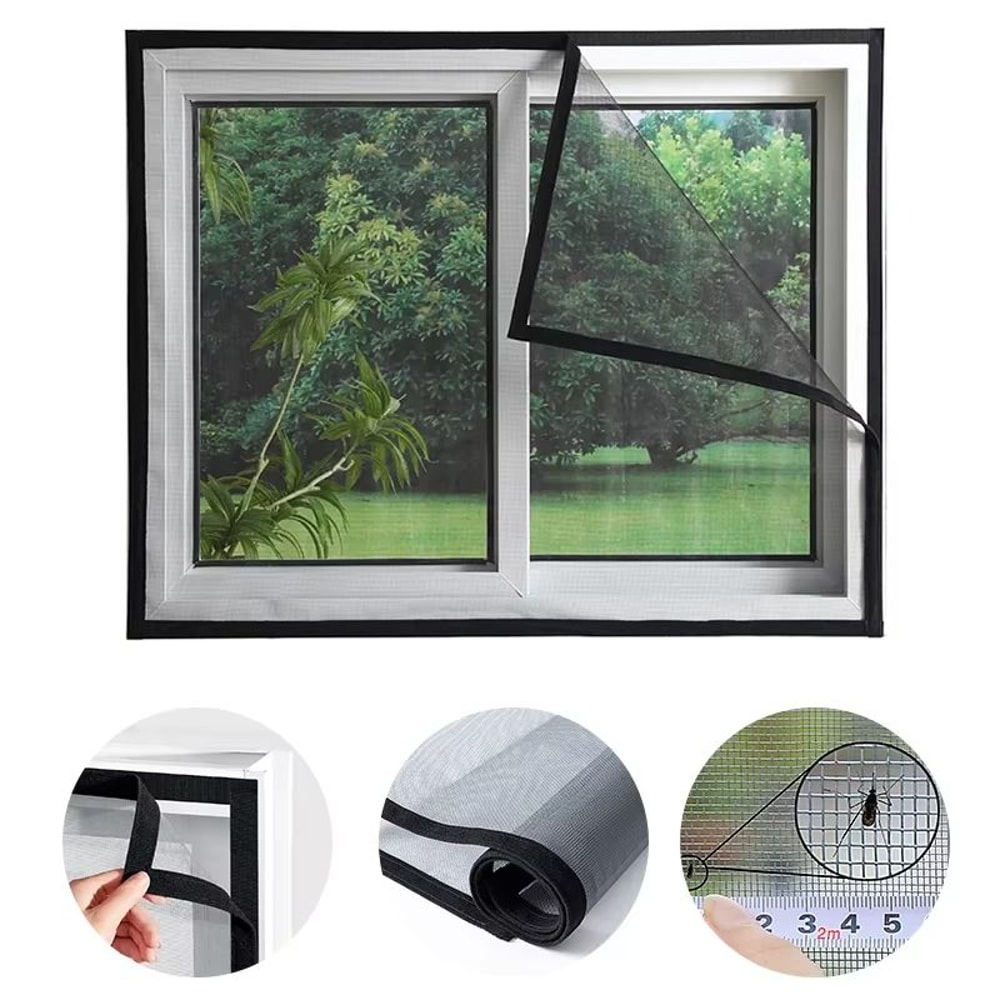 DIY SelfAdhesive Mosquito Net Window Screen Custom Fit Insect Proof Gauze 0