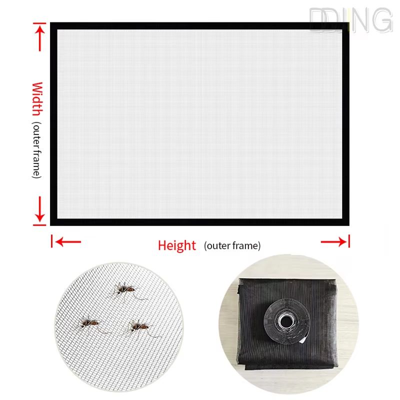 DIY SelfAdhesive Mosquito Net Window Screen Custom Fit Insect Proof Gauze 5