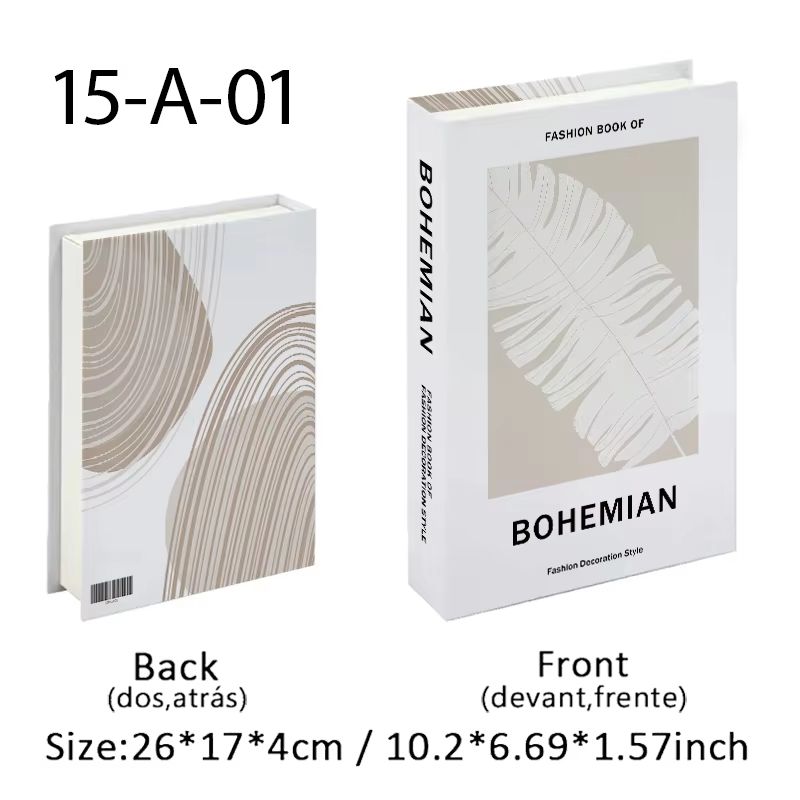 Ukiyoe Lucky Cat Decorative Book Box Hidden Storage Organizer 14