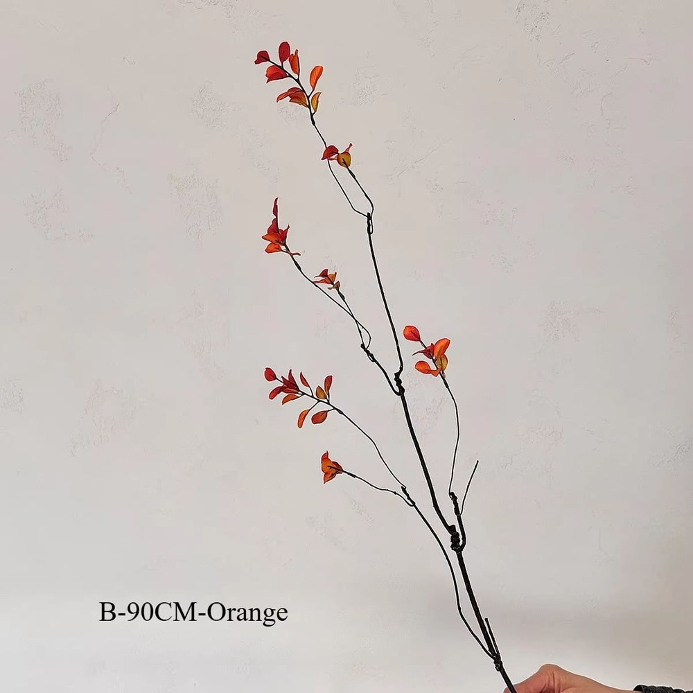 22in Chinese Style Artificial Autumn Branches Faux Plant For Vase Decor 6