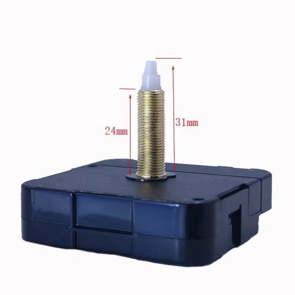 31mm Silent Quartz Clock Movement DIY Long Shaft Repair Kit 11