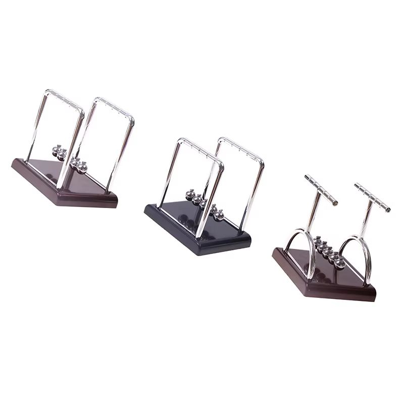 Newtons Cradle Metal Pendulum Desk Toy Physics Balance Ball Decor 4