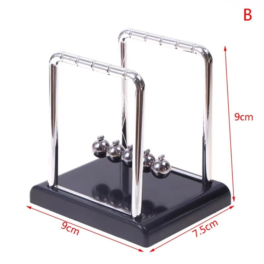 Newtons Cradle Metal Pendulum Desk Toy Physics Balance Ball Decor 6