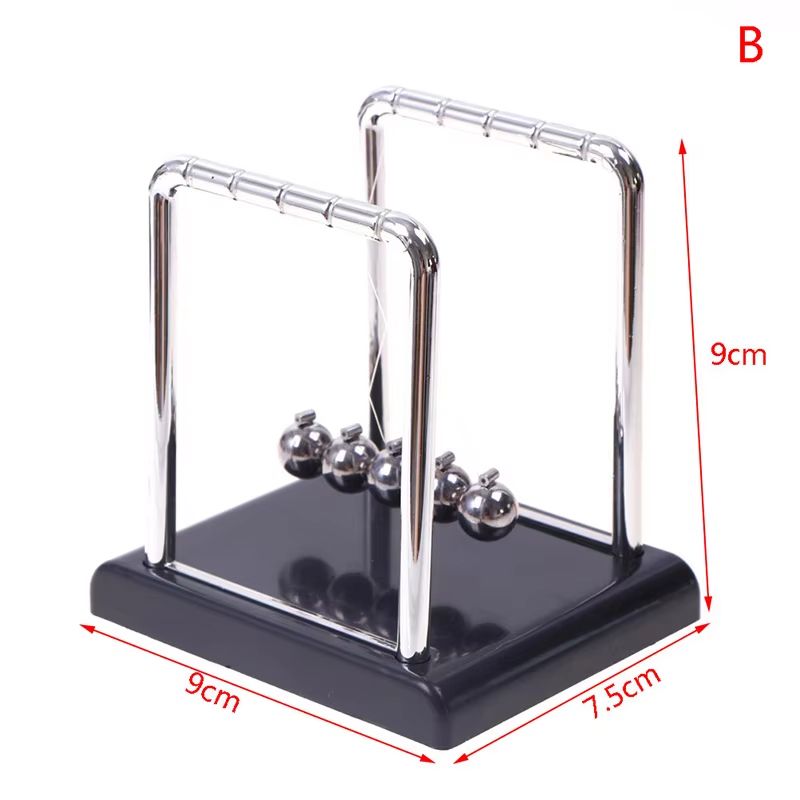 Newtons Cradle Metal Pendulum Desk Toy Physics Balance Ball Decor 6
