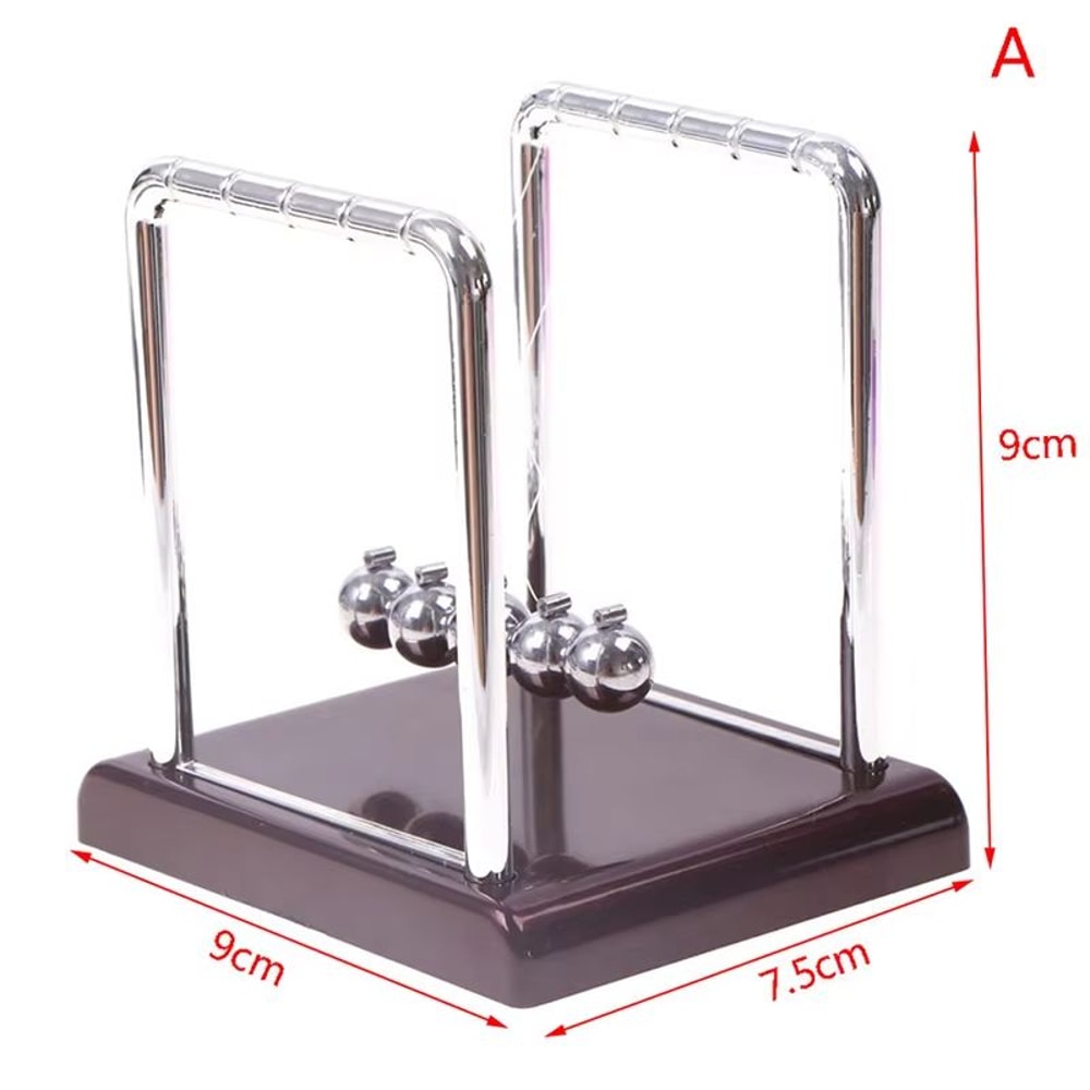 Newtons Cradle Metal Pendulum Desk Toy Physics Balance Ball Decor 7